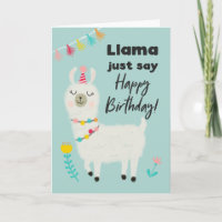Llama bara säg Grattis på födelsedagen