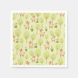 Llama-barnens födelsedag utomhus pappersservett