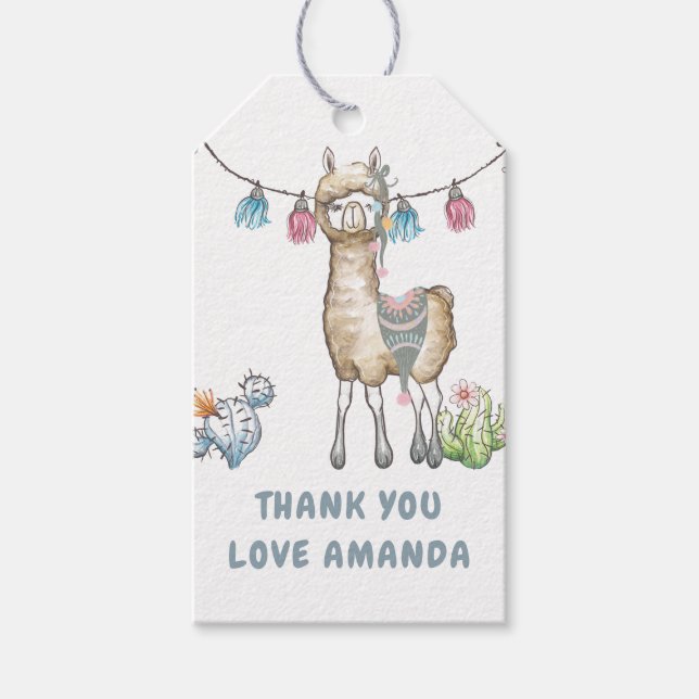 Llama Barnkalas Presentetikett (Framsidan)