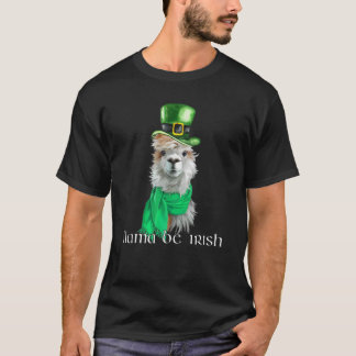 Llama BE Irish St patrick's day Llama Leprechaun G T Shirt