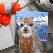 Llama-bergets personliga stickjournal