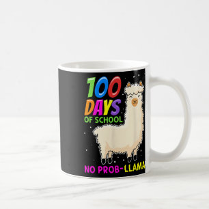 Llama Bondjur - 100 skoldagar Inga prob-ll Kaffemugg