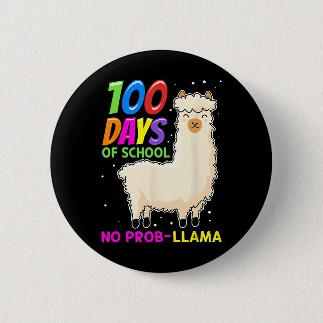 Llama Boskap - 100 skoldagar utan examen Knapp (Framsida)