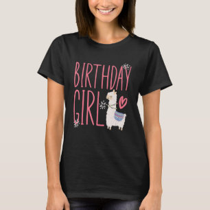 Llama Boskap - Birthday Girl T Shirt