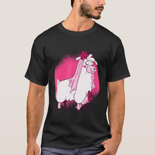 Llama Bride T Shirt (Framsida)