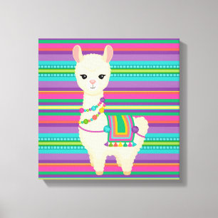Llama Canvastryck
