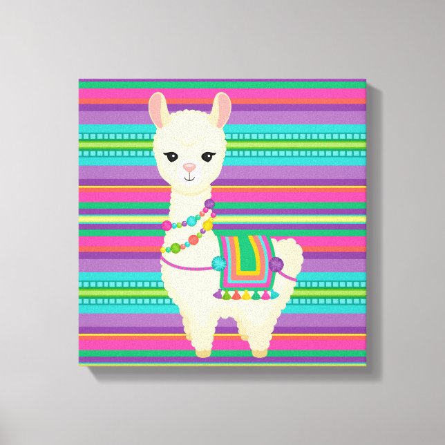 Llama Canvastryck (Framsida)