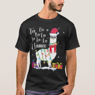 Llama christmas sweater Fa La Lama Funny x mas T Shirt