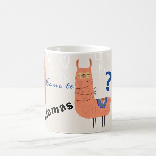 Llama Como de Llamas Kaffemugg (Center)
