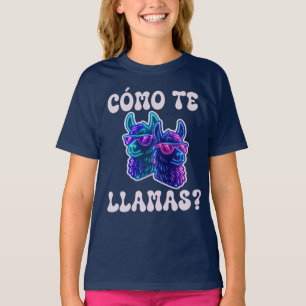 Llama Como Te Llamas Funny Spain Pun T Shirt