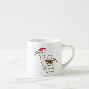 Llama Cute Funny Jul Helgdag Espressomugg