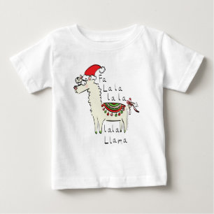 Llama Cute Funny Jul Helgdag T Shirt