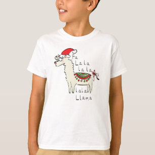 Llama Cute Funny Jul Helgdag T Shirt