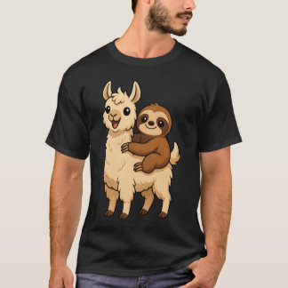Llama Cute Kawaii Animal Friends fu T Shirt