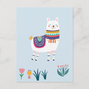 Llama Cute Vykort