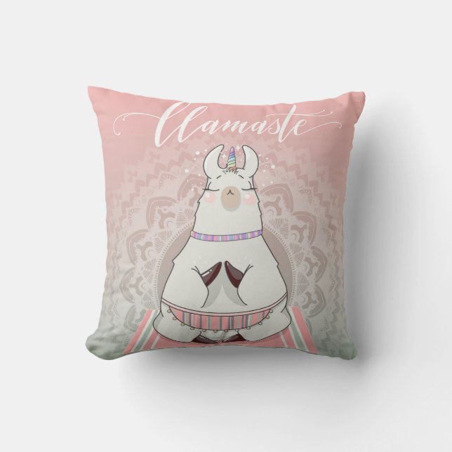 Llama dekorativ kudde (Framsida)