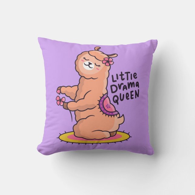 Llama dekorativ kudde (Framsida)