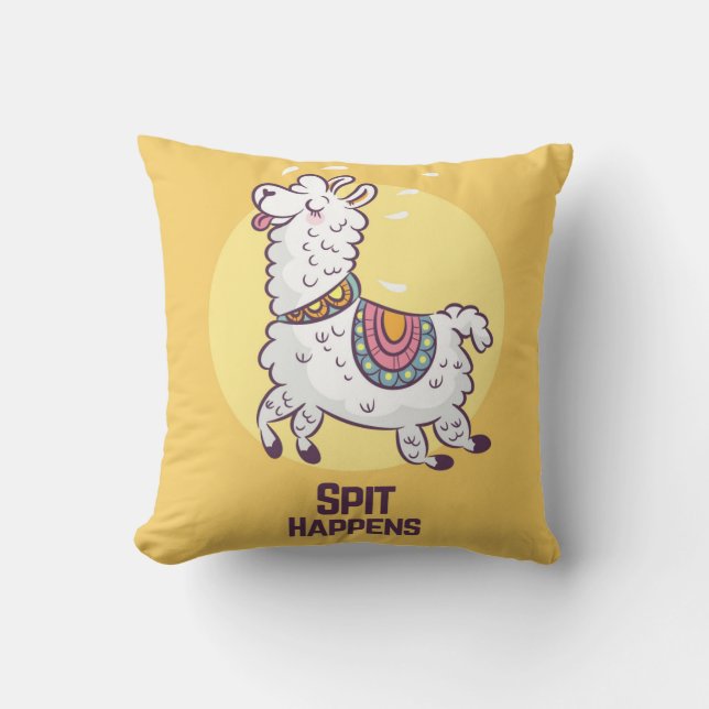 Llama dekorativ kudde (Framsida)