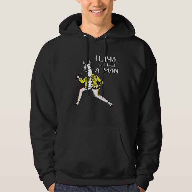 Llama dödade precis en man hoodie (Framsida)