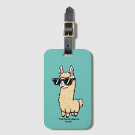 Llama Drama är ett rejält kvicksilver i solglasögo Bagagebricka