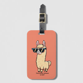 Llama Drama är ett rejält kvicksilver i solglasögo Bagagebricka