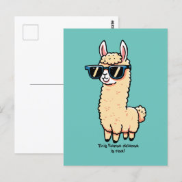Llama Drama är ett rejält kvicksilver i solglasögo Vykort
