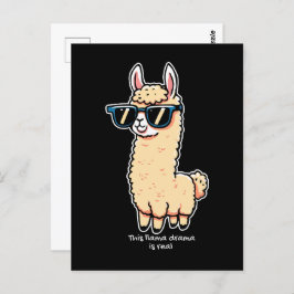 Llama Drama är ett rejält kvicksilver i solglasögo Vykort