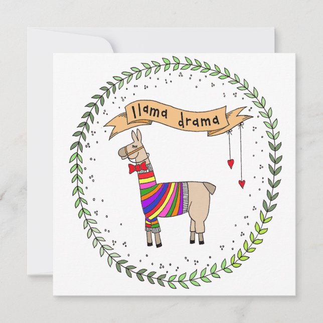 Llama Drama Illustration (Framsida)