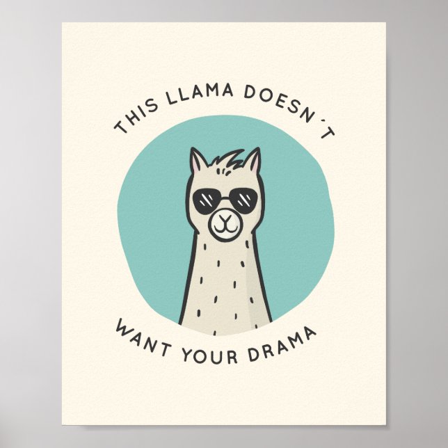 Llama Drama Poster (Framsidan)