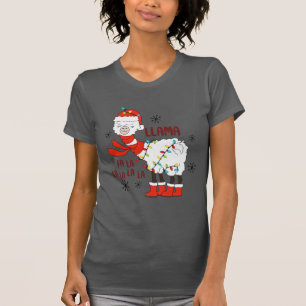 Llama Fa La La La Humous T Shirt