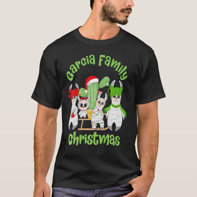Llama Family Manar Women and Kids Garcia Family Ch T Shirt (Framsida)