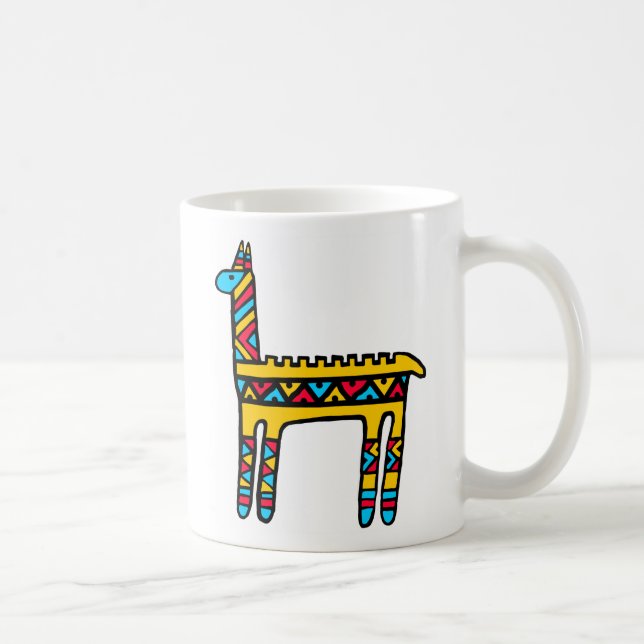 Llama-färger Kaffemugg (Höger)