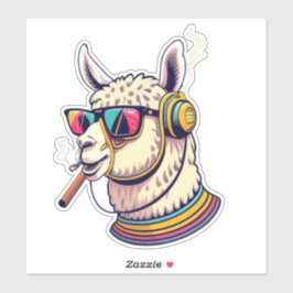 Llama Favor Sticker Klistermärken