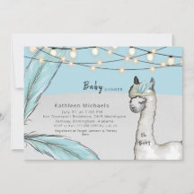 Llama Feather Turcos Oh Pojke Shower