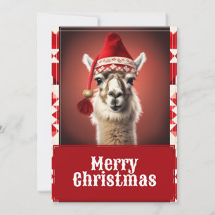 Llama, fin jul julkort