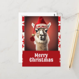 Llama, fin jul vykort