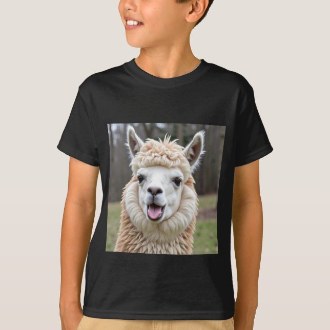 LLama Flina T Shirt (Framsida)