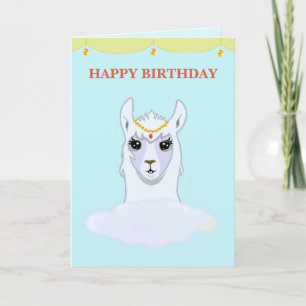 Llama Födelsedags Kort