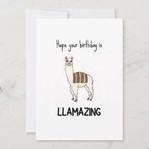 Llama-födelsedagskort