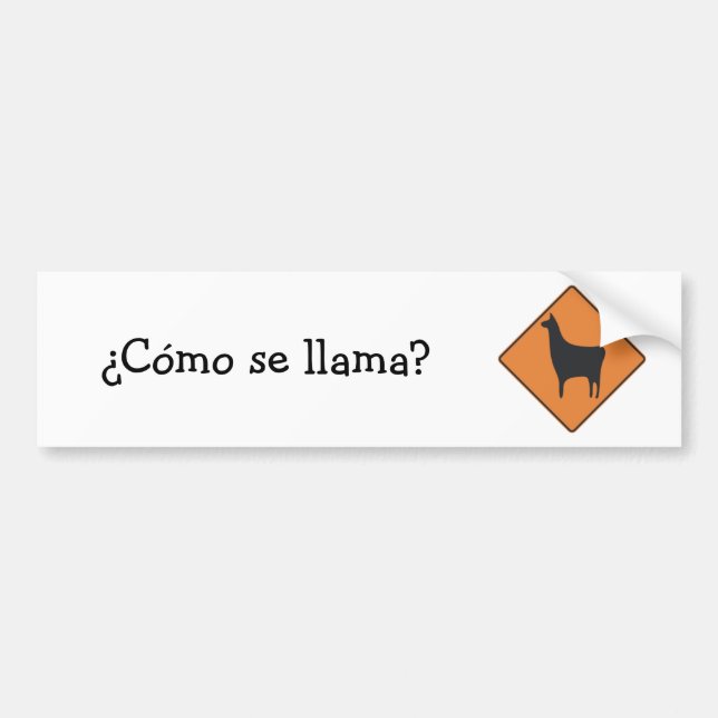 Llama för ¿ Cómo se? Bildekal (Framsidan)