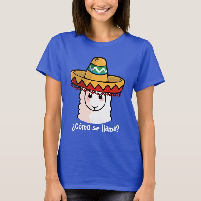 Llama för ¿ Como se? T-shirt (Framsida)