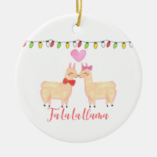 llama för fa-lala julgransprydnad keramik