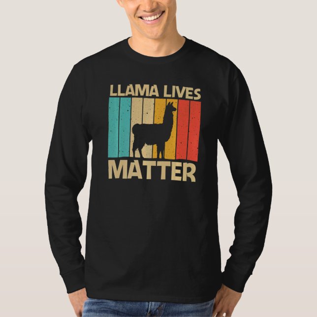 Llama For Men Women Alpaca Farming Zookeeper Peruv T Shirt (Framsida)