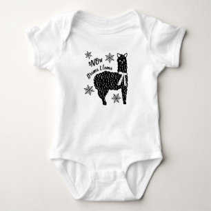 Llama för vintersnödrama t shirt