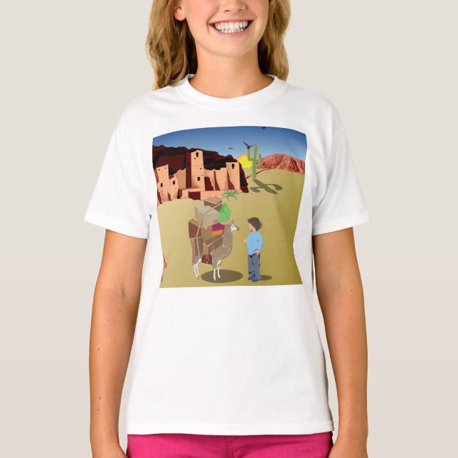 Llama-frågor T Shirt (Framsida)