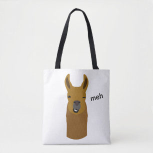 Llama Funny Ansikte Tygkasse
