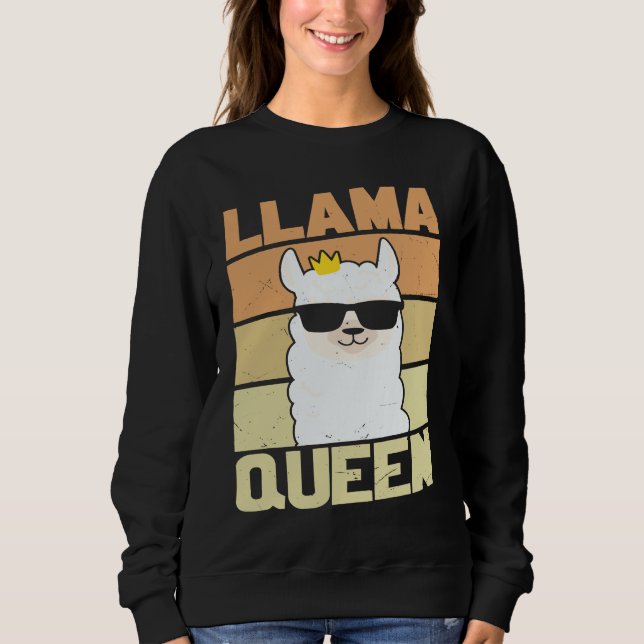 Llama  Funny Cute Retro Style Alpaca Graphic Plus  T Shirt (Framsida)