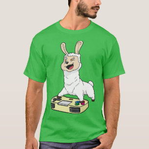 Llama Gamepad Kawaii T Shirt