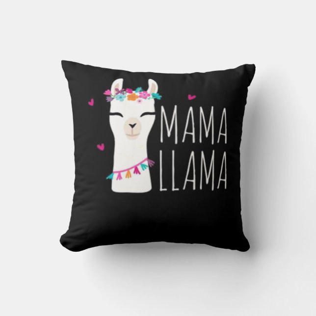 Llama Gift | Mamma Llama Kudde (Framsida)