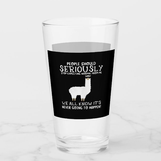 Llama Gift| Människor bör allvarligt Glaskopp (Framsida)